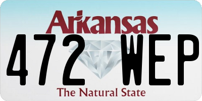 AR license plate 472WEP