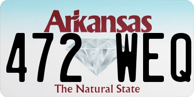 AR license plate 472WEQ