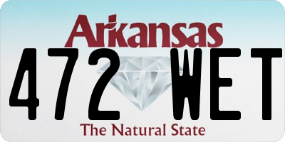 AR license plate 472WET