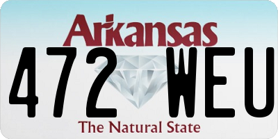 AR license plate 472WEU