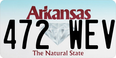 AR license plate 472WEV