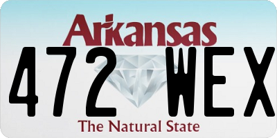 AR license plate 472WEX
