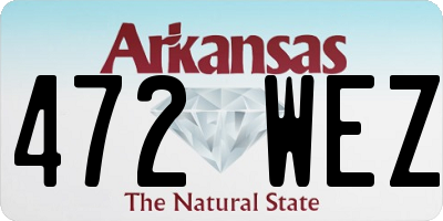 AR license plate 472WEZ