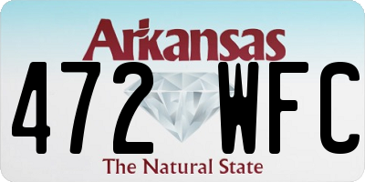 AR license plate 472WFC
