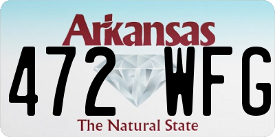 AR license plate 472WFG