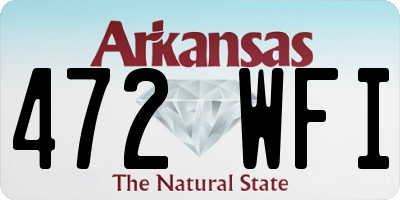 AR license plate 472WFI