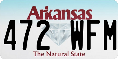 AR license plate 472WFM