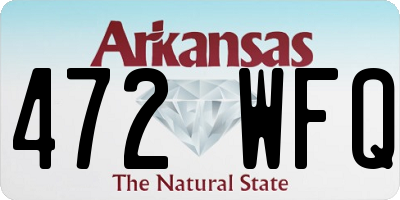 AR license plate 472WFQ