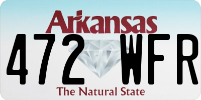 AR license plate 472WFR