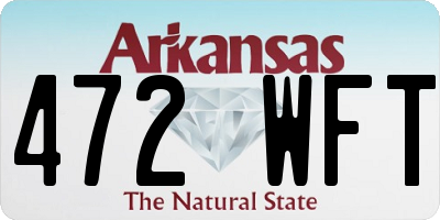 AR license plate 472WFT