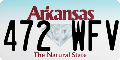 AR license plate 472WFV