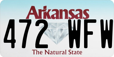 AR license plate 472WFW