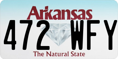 AR license plate 472WFY