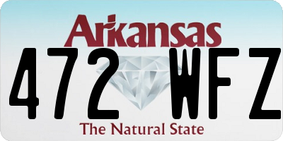 AR license plate 472WFZ