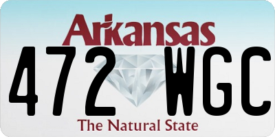 AR license plate 472WGC
