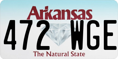 AR license plate 472WGE