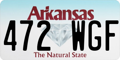 AR license plate 472WGF