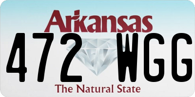 AR license plate 472WGG