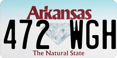 AR license plate 472WGH