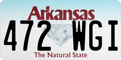 AR license plate 472WGI