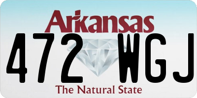 AR license plate 472WGJ