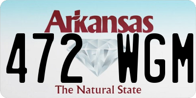 AR license plate 472WGM