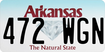 AR license plate 472WGN