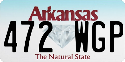 AR license plate 472WGP
