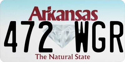 AR license plate 472WGR