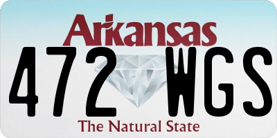 AR license plate 472WGS