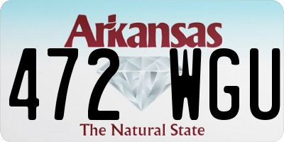 AR license plate 472WGU