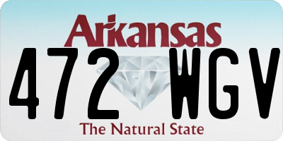 AR license plate 472WGV