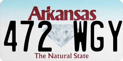 AR license plate 472WGY