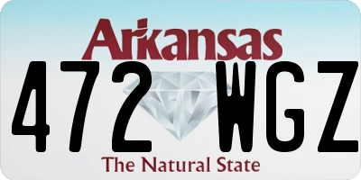 AR license plate 472WGZ