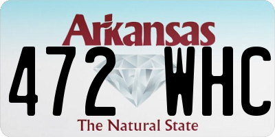 AR license plate 472WHC