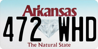 AR license plate 472WHD