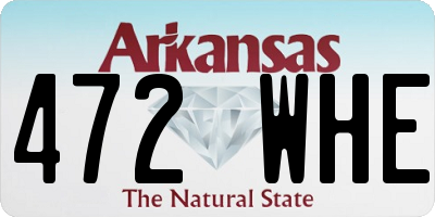 AR license plate 472WHE