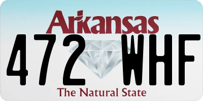 AR license plate 472WHF