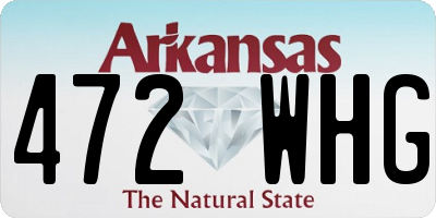 AR license plate 472WHG