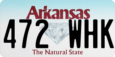 AR license plate 472WHK