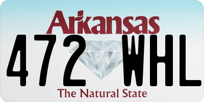 AR license plate 472WHL