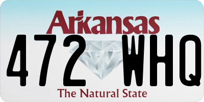 AR license plate 472WHQ
