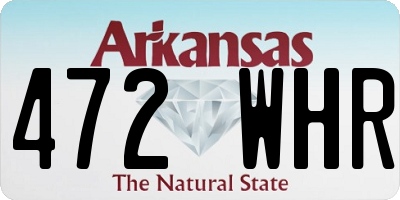 AR license plate 472WHR