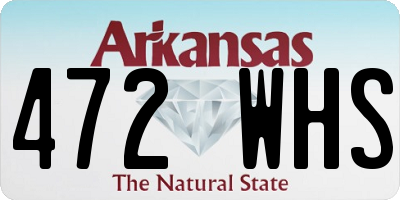 AR license plate 472WHS