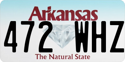 AR license plate 472WHZ