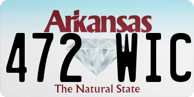 AR license plate 472WIC