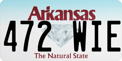 AR license plate 472WIE