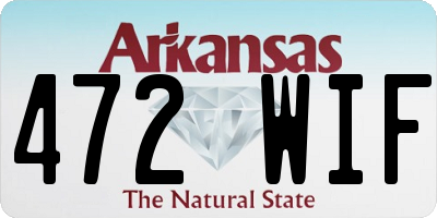 AR license plate 472WIF