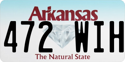 AR license plate 472WIH