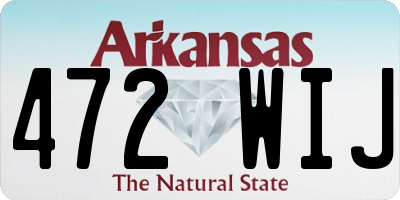 AR license plate 472WIJ
